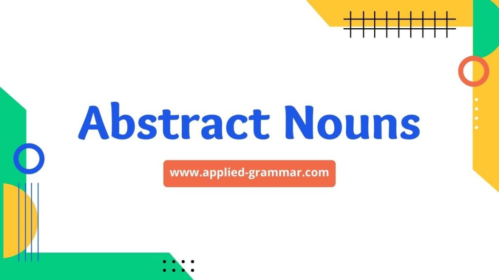 definition of abstract noun in grammar